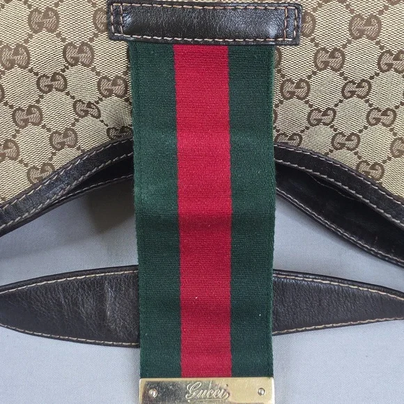 ✨️GUCCI GG Canvas Web New Ladies Hobo Bag - Picture 15 of 16
